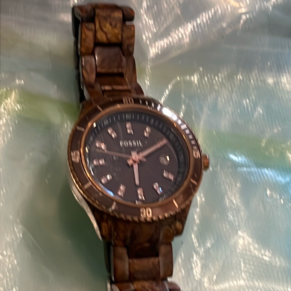 FOSSIL WATCH, used, diamond numbers
